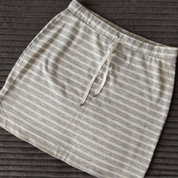 New Kenji Drawstring Striped Jersey Skirt M - Picture 1 of 7